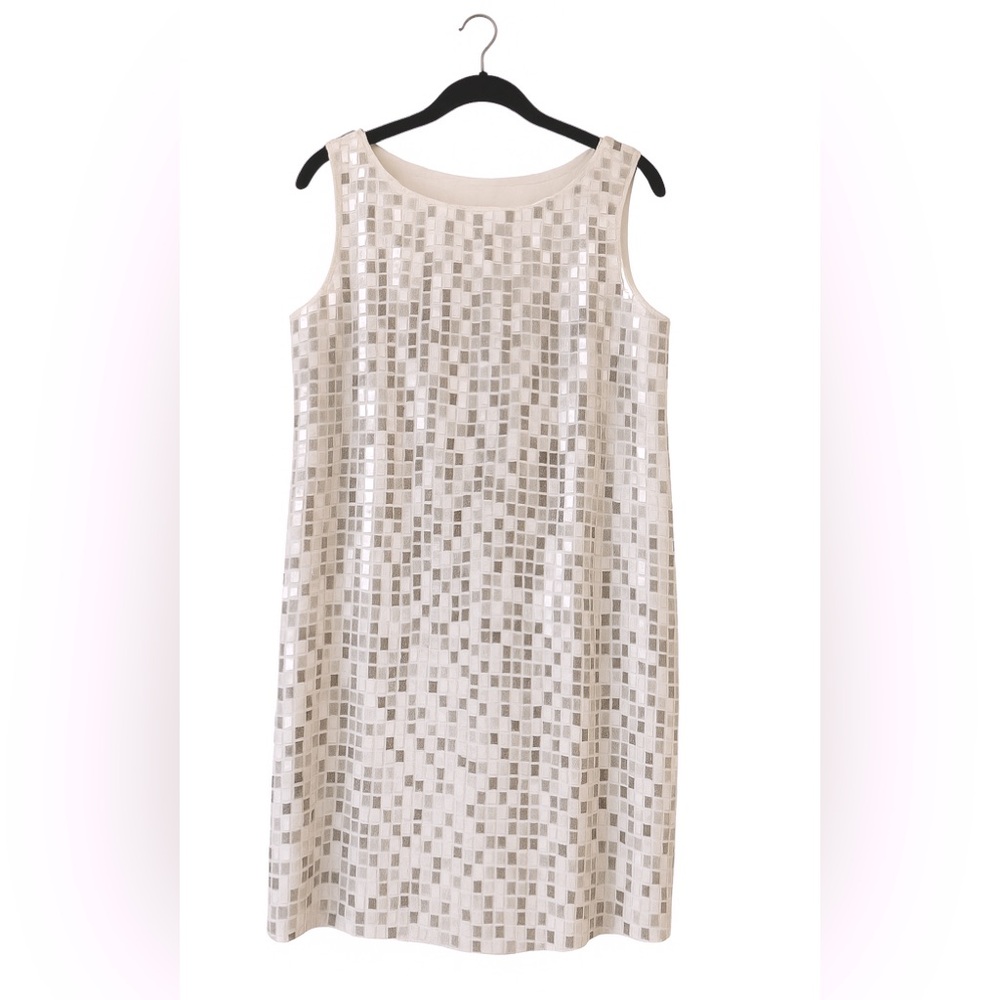 KAREN MILLEN Vintage White Sequin Dress